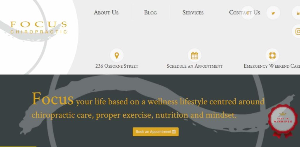 Focus Chiropractic Centre's Homepage