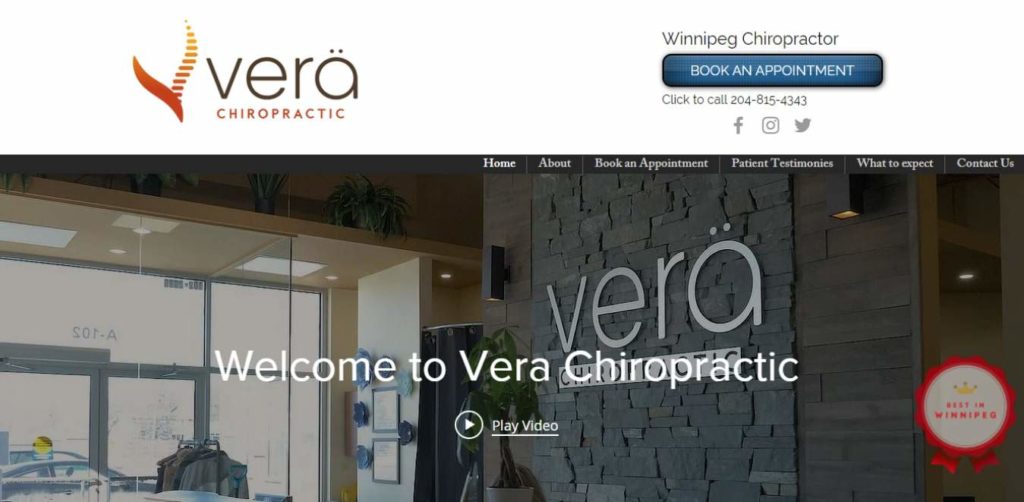 Verä Chiropractic's Homepage