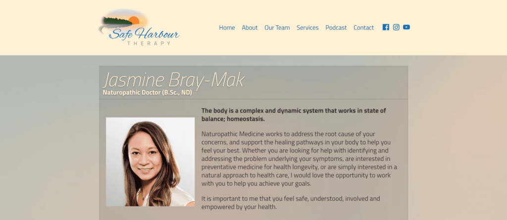 Safe Harbour Therapy's Homepage