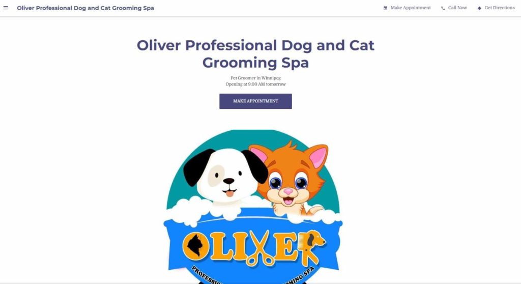 Oliver Professional Dog and Cat Grooming Spa