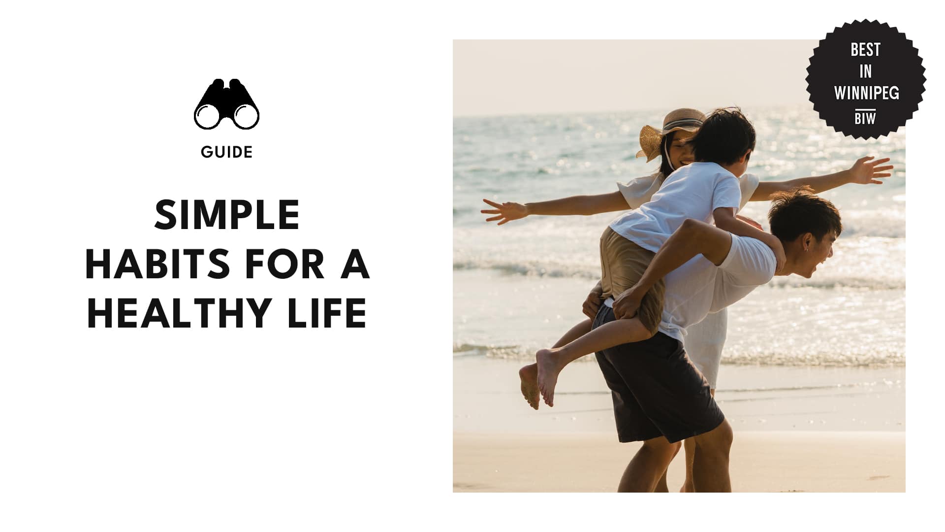 4 Simple Habits for A Healthy Life banner