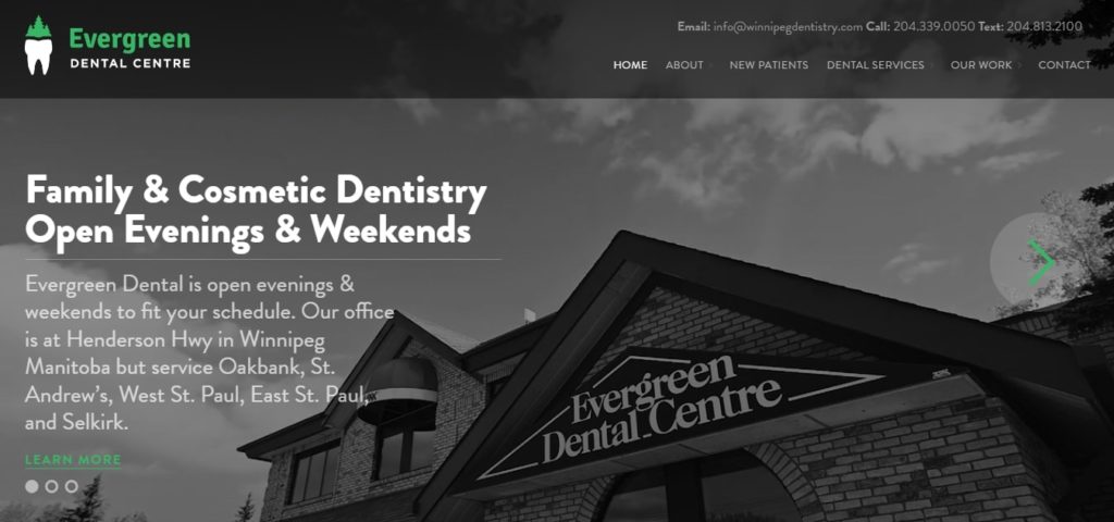 Evergreen Dental Centre Homepage