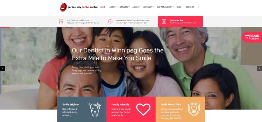 Garden City Dental Centre Homepage