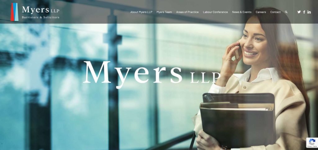 Myers LLP Homepage