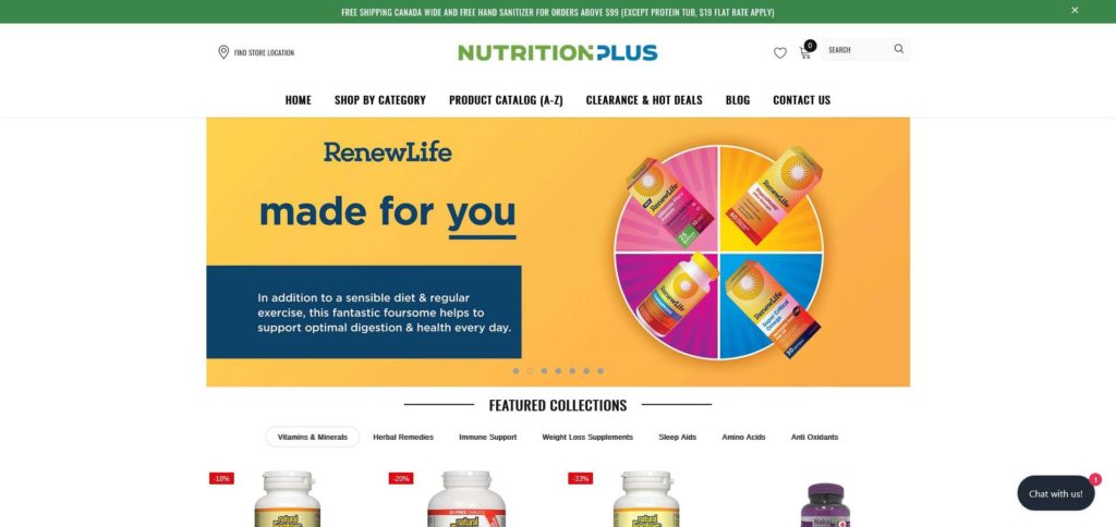Nutrition Plus Homepage