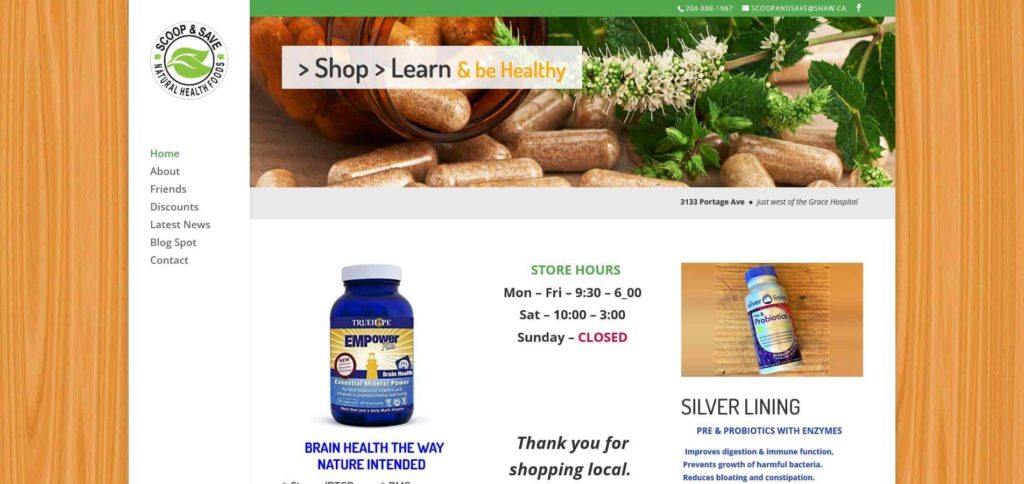 Scoop & Save Natural Health Foods Homepage