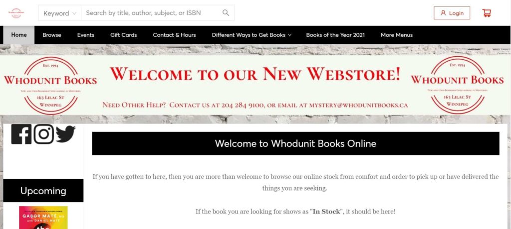 Whodunit New And Used Mystery Bookstore