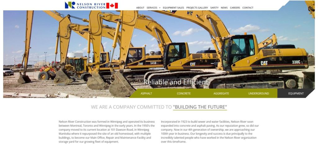 Nelson River Construction