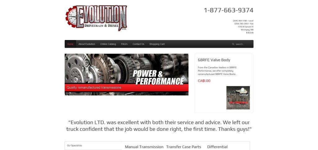 Evolution Drivetrain & Diesel Ltd.