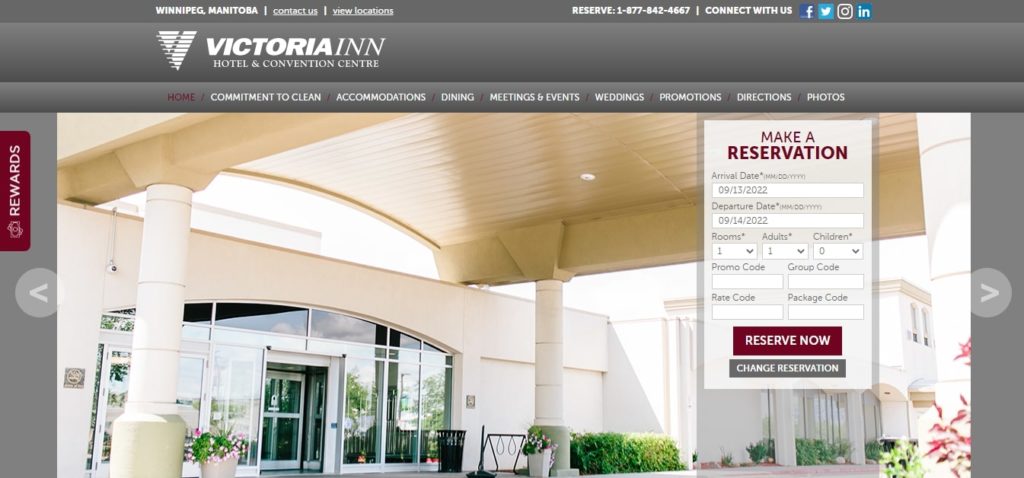 Victoria Inn Hotel & Convention Centre Homepage