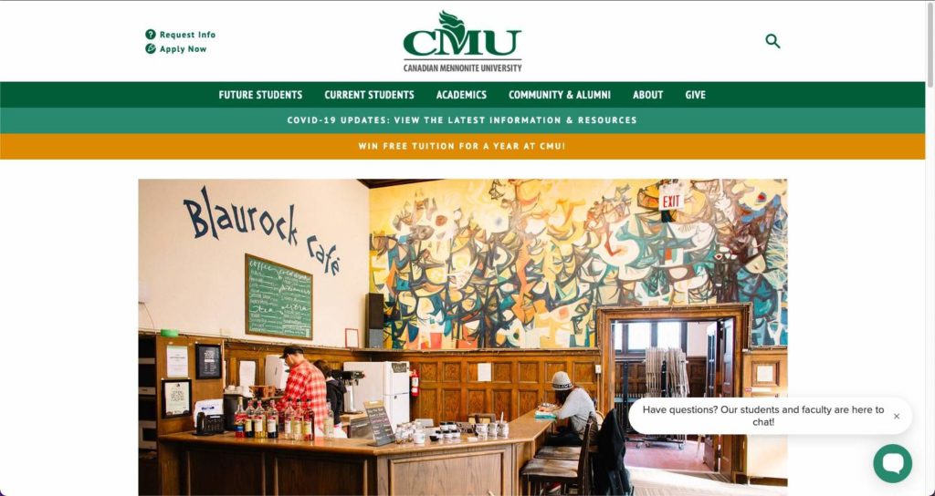 Canadian Mennonite University Homepage