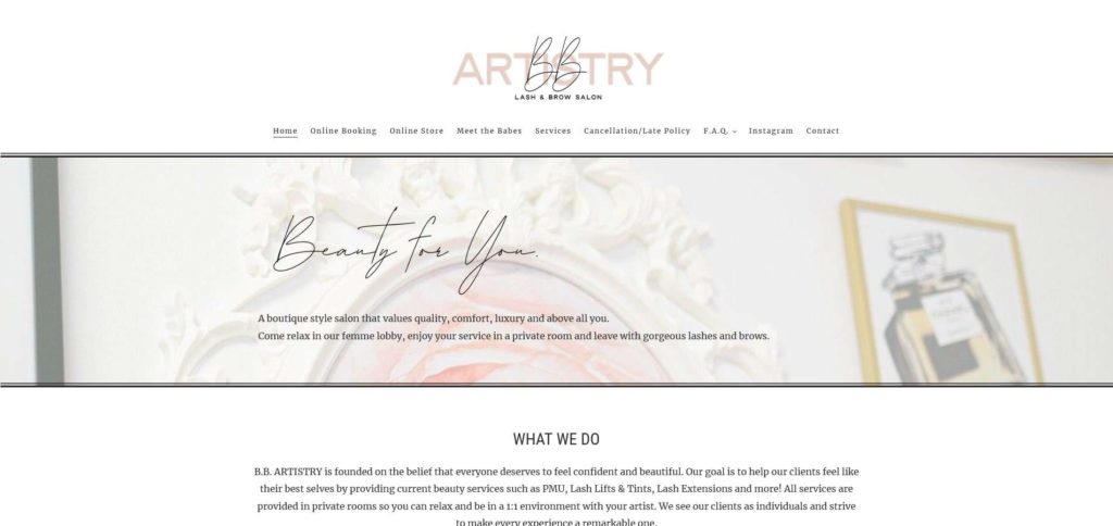 B.B. Artistry lash & Brow Salon
