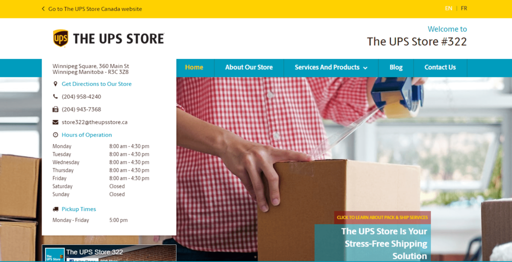 The UPS Store Homepage