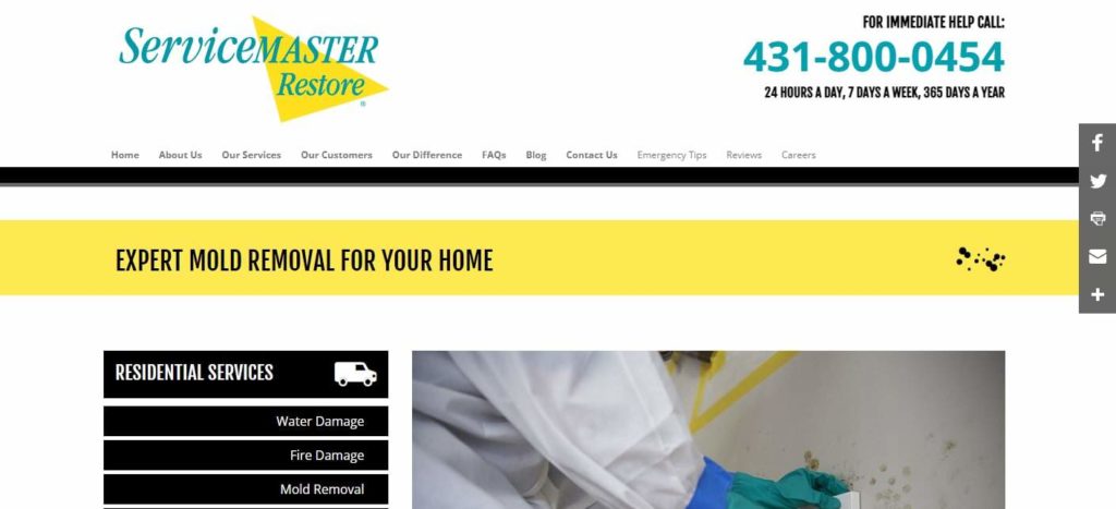 ServiceMaster Restore Homepage