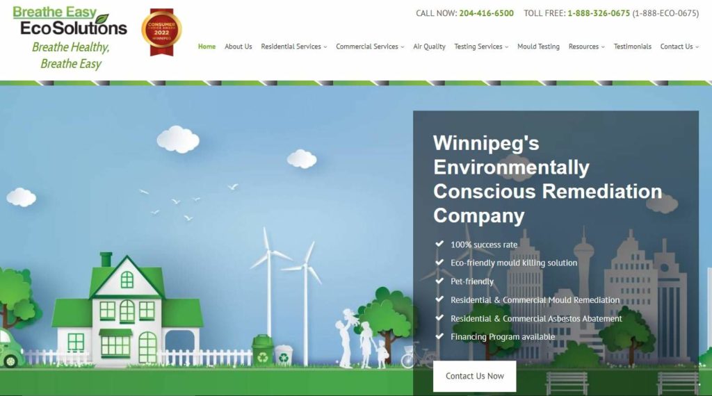 Breathe Easy EcoSolutions Homepage