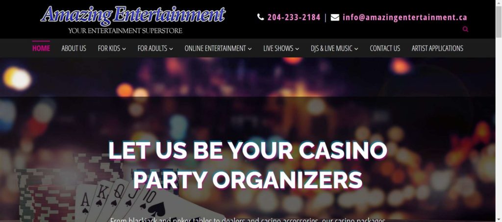 Amazing Entertainment's Homepage