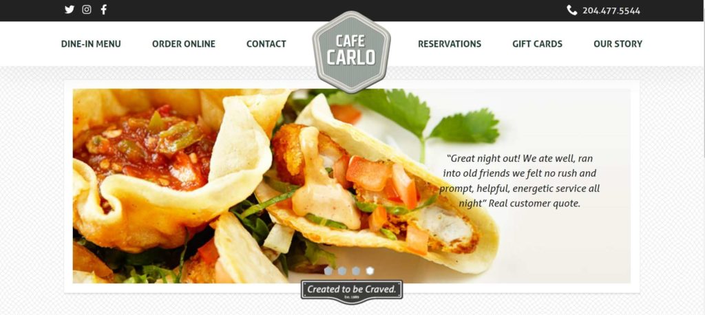 Cafe Carlo's Homepage