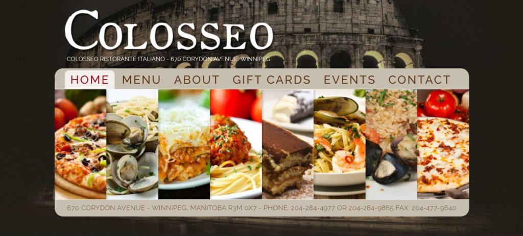 Colosseo Ristorante Italiano's Homepage