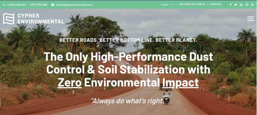 Cypher Environmental Ltd.'s Homepage
