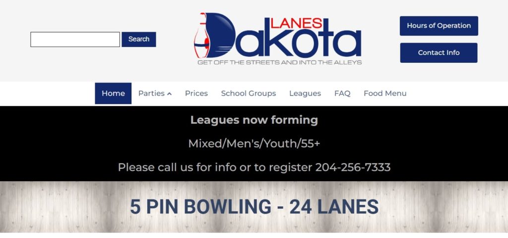 Dakota Bowling Ltd's Homepage