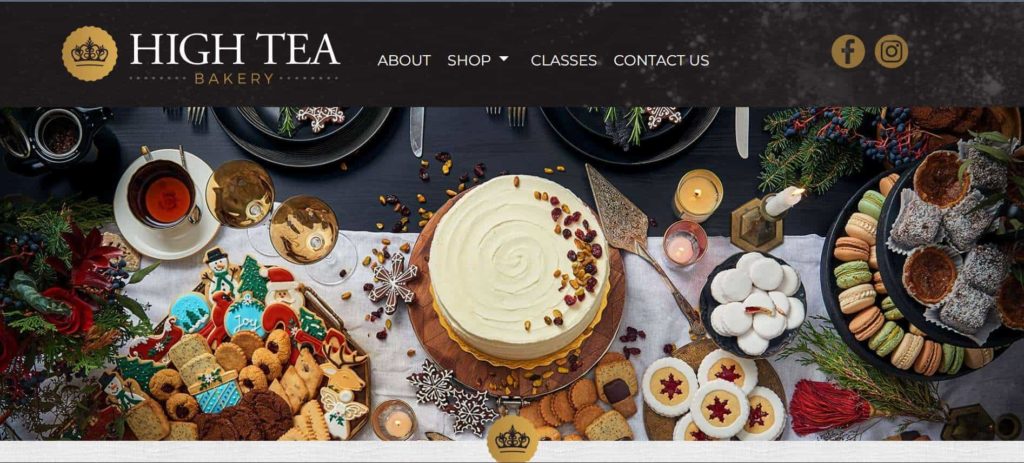 High Tea Bakery's Homepage