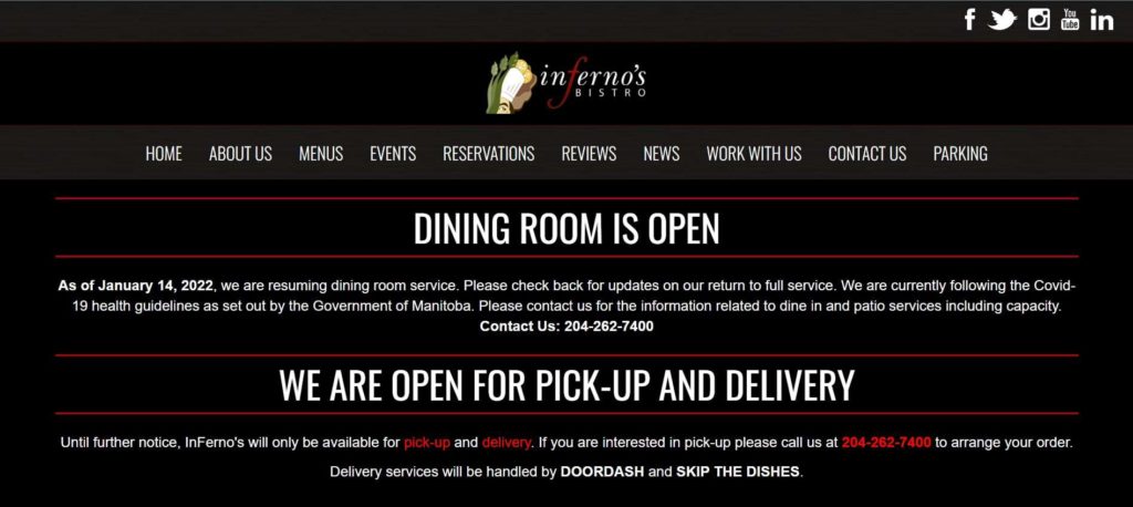 InFerno's Bistro's Homepage