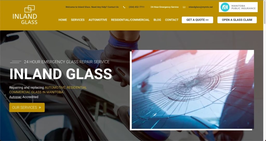 Inland Glass Homepage
