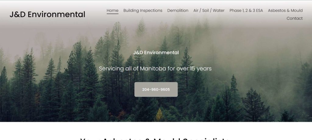 J&D Environmental Ltd.'s Homepage