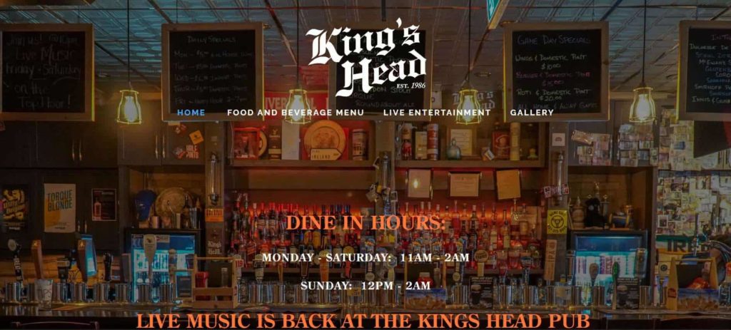 King's Head Pub's Homepage