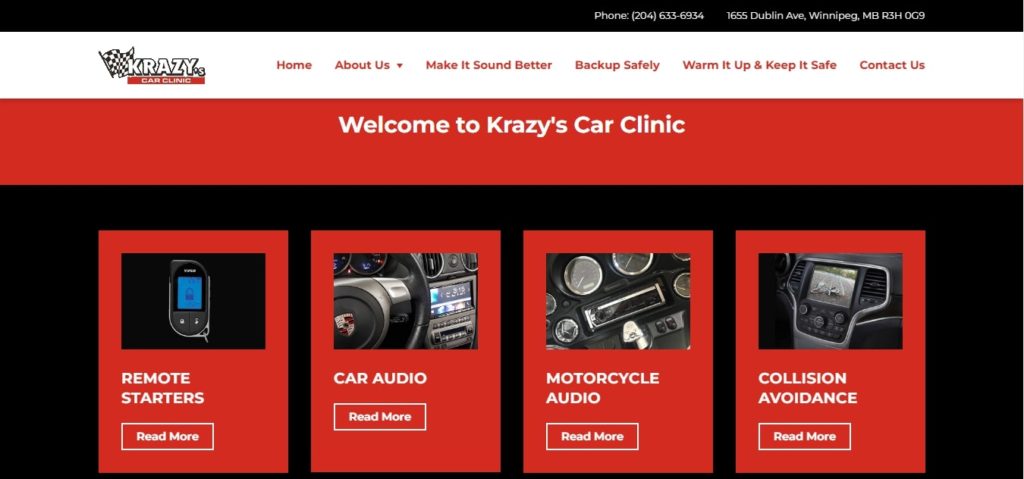 Krazy's Car Clinic's Homepage