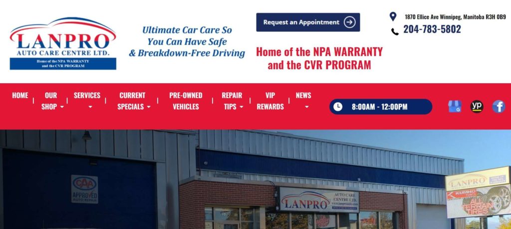 Lanpro Auto Care Centre Ltd's Homepage