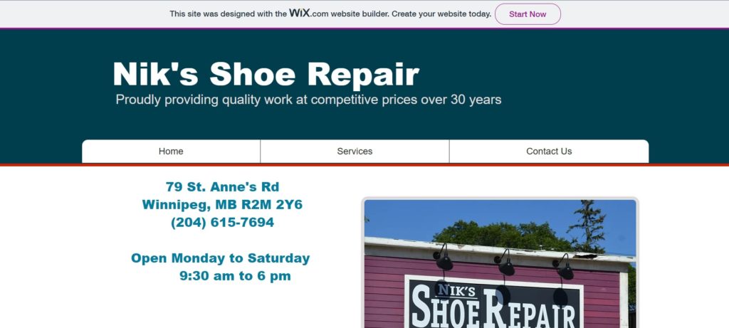 Nik’s Shoe Repair's Homepage