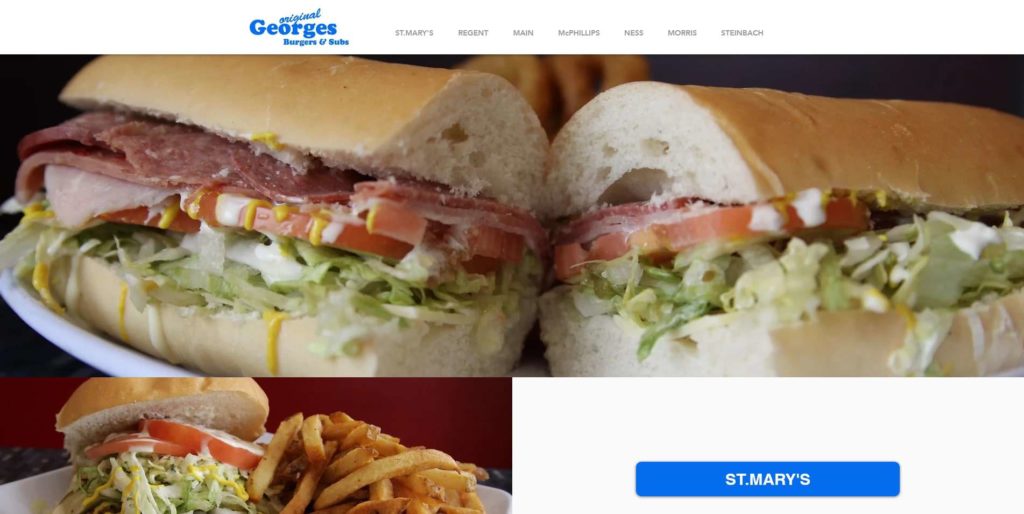 Original George’s Burgers & Subs Homepage