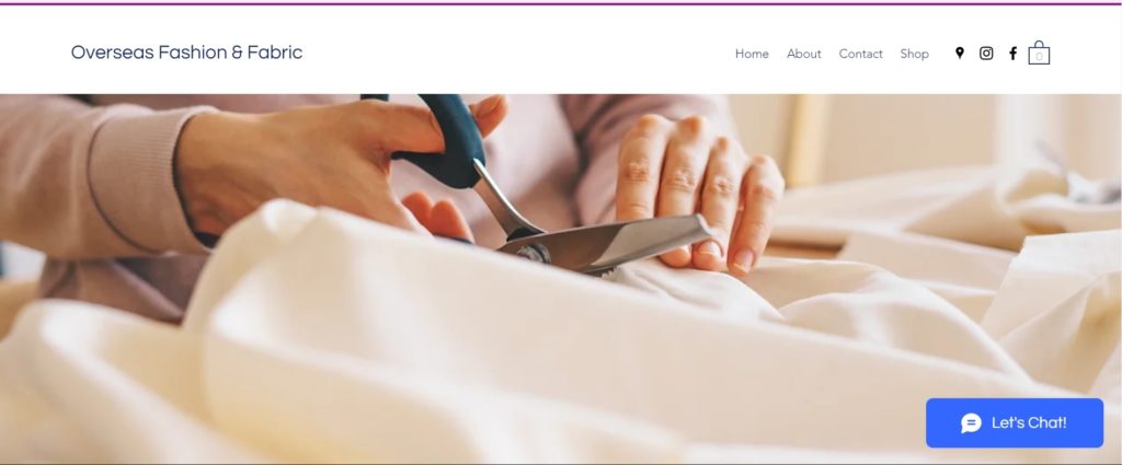 Overseas Fashion & Fabrics Homepage