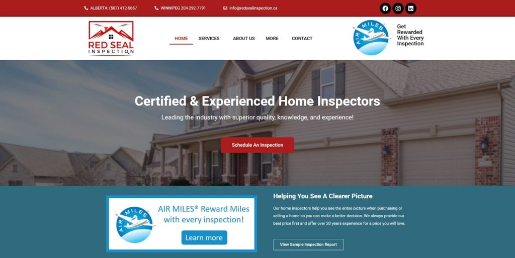 Red Seal Inspection's Homepage