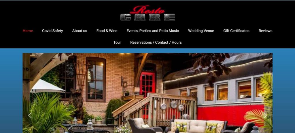 Resto Gare and Train Bar Bistro's Homepage