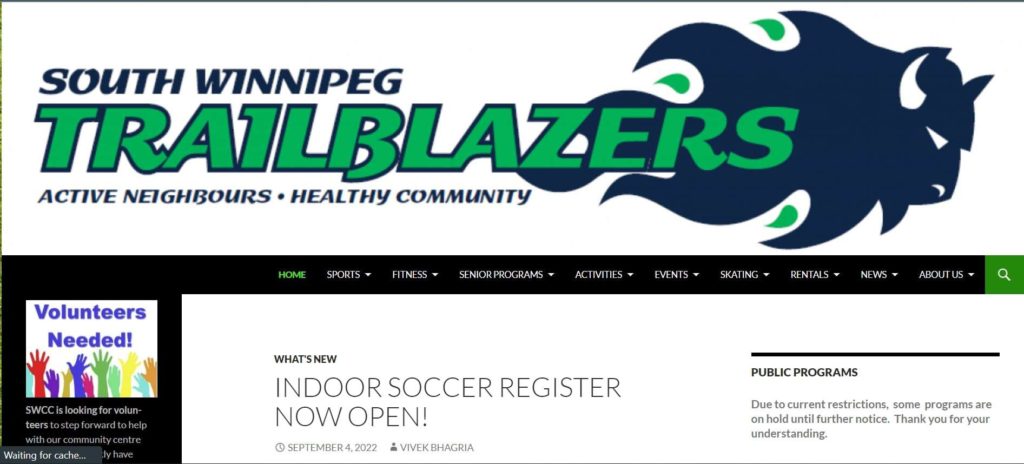 South Winnipeg Community Centre's Homepage