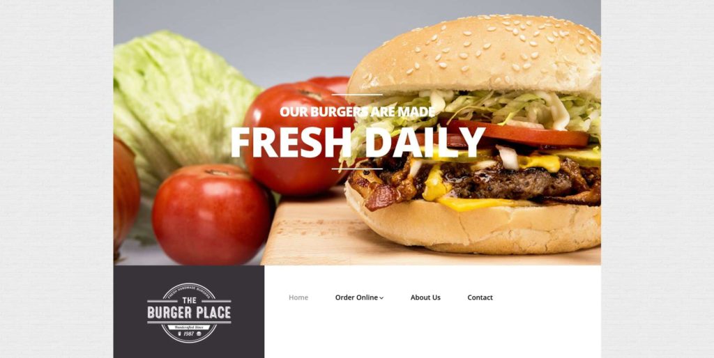 The Burger Place's Homepage