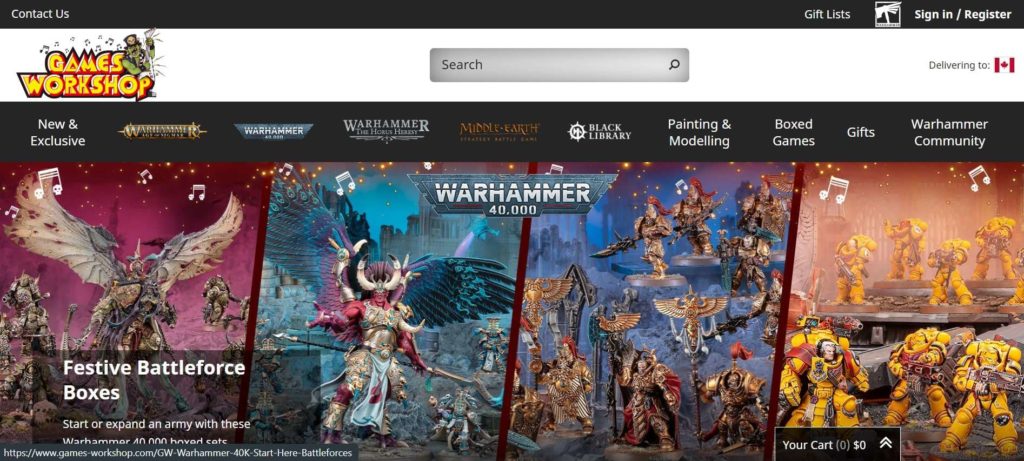Warhammer Winnipeg (Games Workshop)'s Homepage