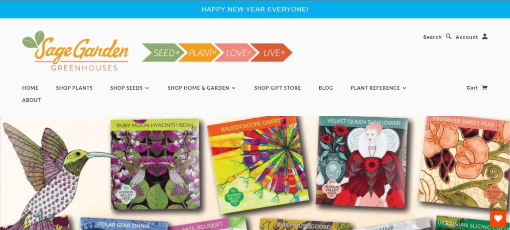 Sage Garden Greenhouses Homepage