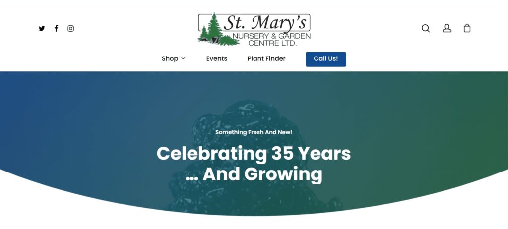St. Mary's Nursery & Garden Centre's Homepage