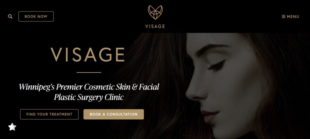 Visage Cosmetic Clinic's Homepage