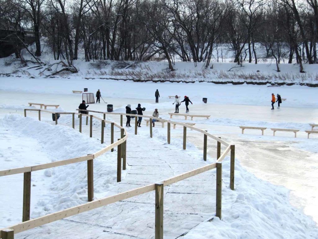 Go ice skating at The Forks