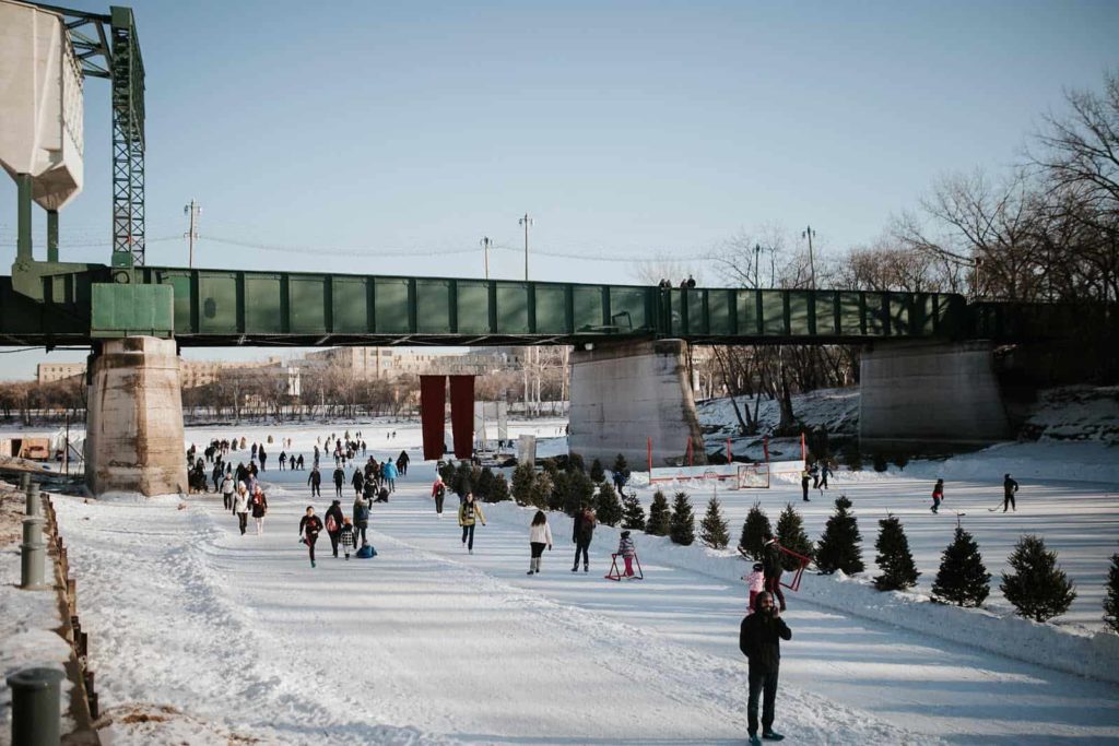 Go ice skating at The Forks