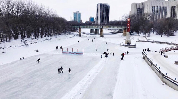 Go skating at The Forks