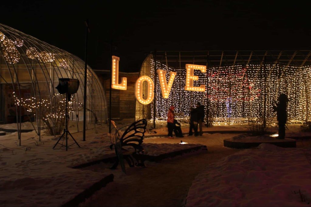 Take a nighttime walk in Assiniboine Park