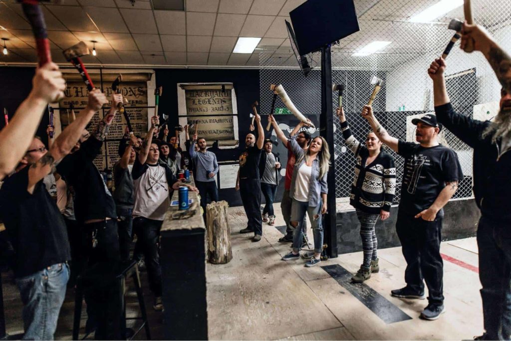 Backyard Axe Throwing League Winnipeg