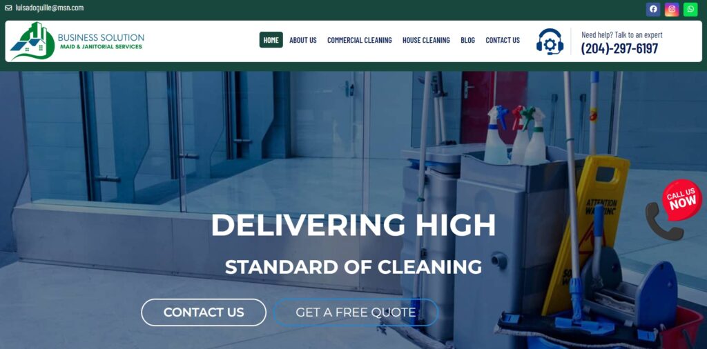 bs janitorial homepage