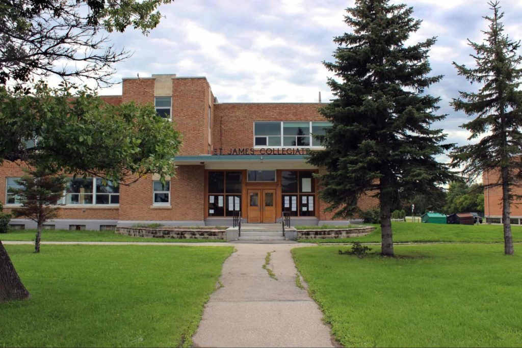 Behind the St. James Collegiate