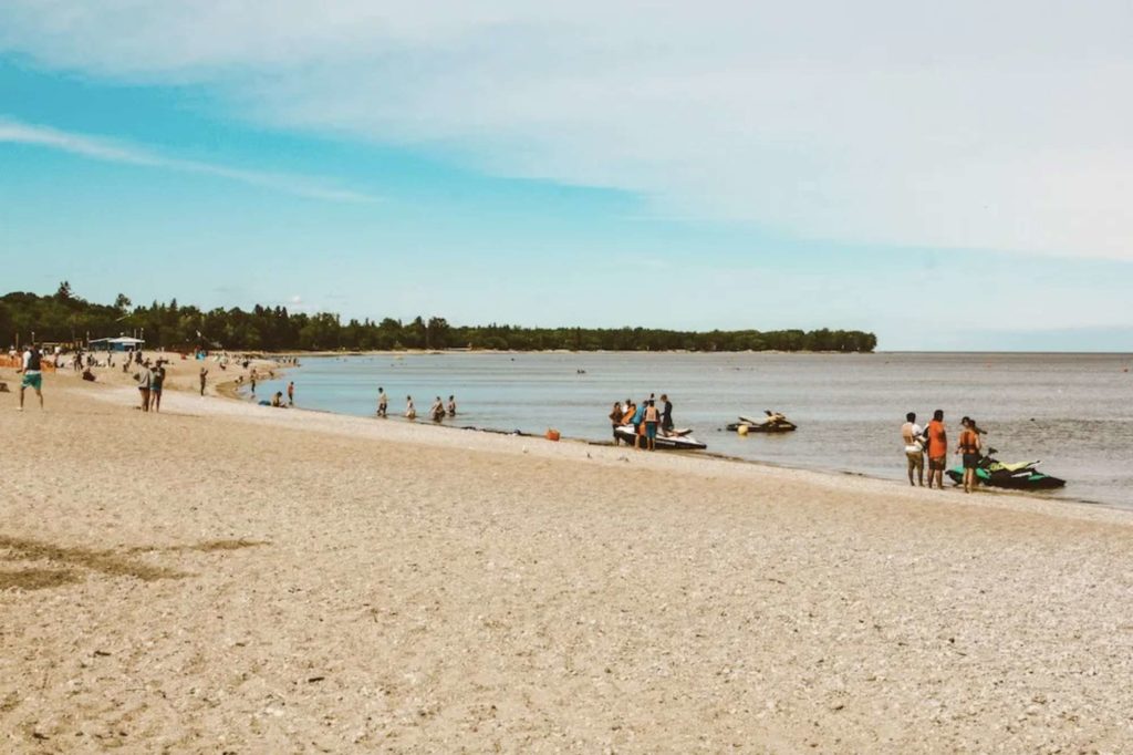 Swim at the Gimli Beach